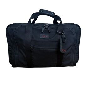 Tumi Expandable Boston Ballistic Duffel Bag Black